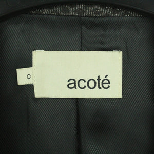 Second Hand ACOTÉ Blazer Jacke Gr. XS schwarz mehrfarbig gemustert (*)
