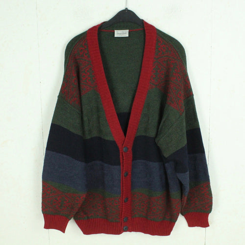 VINTAGE mit Wolle Cardigan Gr. XL bunt gemustert Strickjacke
