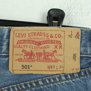 Second Hand LEVIS Jeansshorts Gr. 30 blau Mod. 501 Denim Shorts (*)