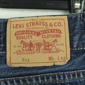 Second Hand LEVIS Jeansshorts Gr. 31 blau Mod. 512 Denim Shorts (*)