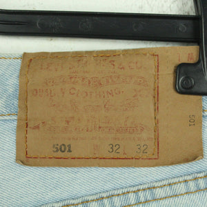 Second Hand LEVIS Jeansshorts Gr. 32 blau Mod. 501 Denim Shorts High Waist (*)
