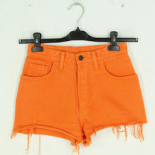 Laden Sie das Bild in den Galerie-Viewer, Second Hand MOTO Jeansshorts Gr. S orange Denim Shorts High Waist (*)
