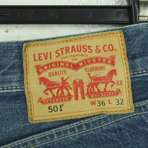 Second Hand LEVI'S Jeansshorts Gr. W36 blau Mod. 501 Denim Shorts (*)