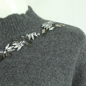 Second Hand SOAKED IN LUXURY Pullover Gr. M grau uni (*)