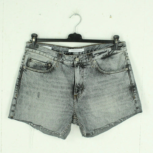 Second Hand CALVIN KLEIN Jeansshorts Gr. W34 grau Denim Shorts (*)