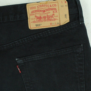 Second Hand LEVIS Jeansshorts Gr. W34 schwarz Mod. 501 Denim Shorts (*)