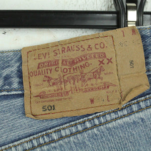 Second Hand LEVIS Jeansshorts Gr. W34 blau Mod. 501 Denim Shorts (*)
