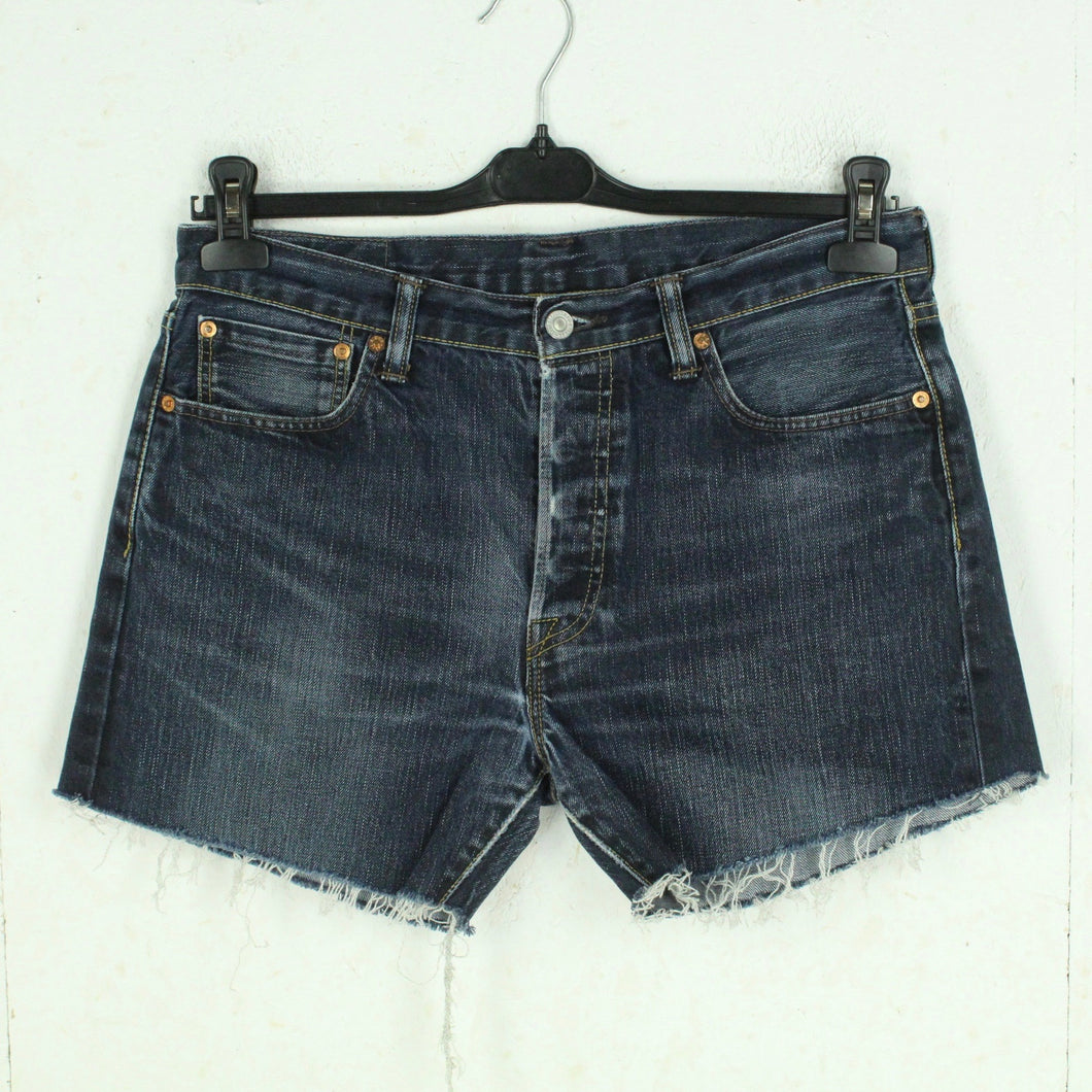 Second Hand LEVIS Jeansshorts Gr. 33 blau Mod. 501 Denim Shorts (*)