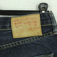 Laden Sie das Bild in den Galerie-Viewer, Second Hand LEVI&#39;S Jeansshorts Gr. 33 blau Mod. 501 Denim Shorts (*)