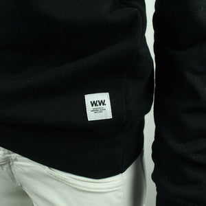 Second Hand WOOD WOOD Sweatshirt Gr. XS schwarz uni (*)