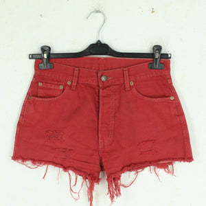 Second Hand LEVIS Jeansshorts Gr. 29 rot Mod. 552 Denim Shorts (*)