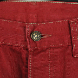 Second Hand LEVIS Jeansshorts Gr. 29 rot Mod. 552 Denim Shorts (*)