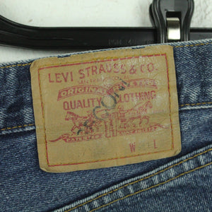 Second Hand LEVIS Jeansshorts Gr. 31 blau Denim Shorts High Waist (*)