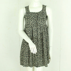 Vintage Minikleid Gr. M schwarz mehrfarbig geblümt Kleid