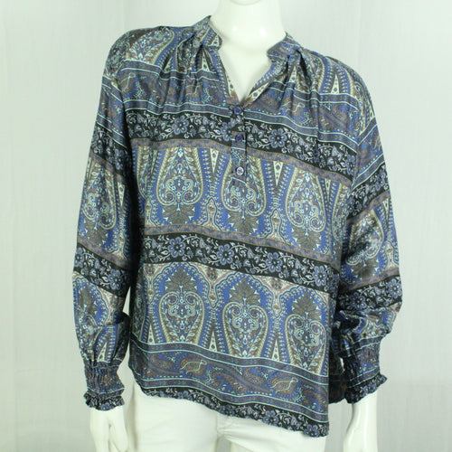 Second Hand COPENHAGEN LUXE Bluse Gr. M/L mehrfarbig gemustert (*)