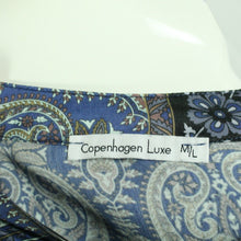 Laden Sie das Bild in den Galerie-Viewer, Second Hand COPENHAGEN LUXE Bluse Gr. M/L mehrfarbig gemustert (*)