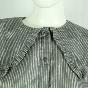 Second Hand BOII Bluse Gr. L grau silber gestreift (*)
