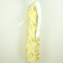 Laden Sie das Bild in den Galerie-Viewer, Vintage Maxikleid Gr. 40 gelb mehrfarbig geblümt Kleid