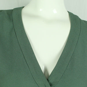 Second Hand SAMSOE SAMSOE Bluse Gr. L oliv uni (*)