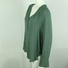 Laden Sie das Bild in den Galerie-Viewer, Second Hand SAMSOE SAMSOE Bluse Gr. L oliv uni (*)