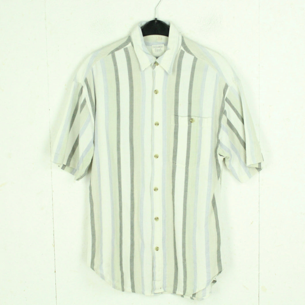 Vintage 90s Hemd Gr. M mehrfarbig gestreift  kurzarm