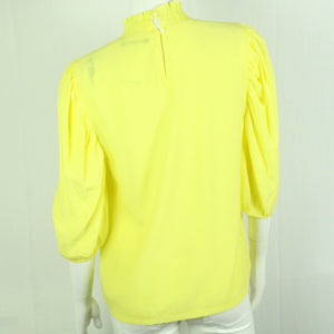 Second Hand SISTERS POINT Bluse Gr. M gelb uni (*)
