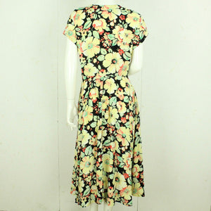 Vintage Maxikleid Gr. M schwarz bunt geblümt Kleid
