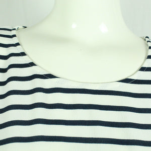 Second Hand SAMSOE SAMSOE Bluse Gr. L weiß blau gestreift (*)
