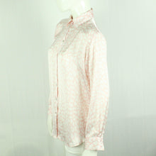 Laden Sie das Bild in den Galerie-Viewer, Second Hand ZARA Bluse Gr. M rosa weiß Animal-Print (*)