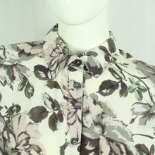 Laden Sie das Bild in den Galerie-Viewer, Second Hand GANNI Bluse Gr. S beige mehrfarbig geblümt (*)
