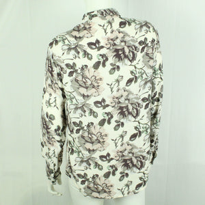Second Hand GANNI Bluse Gr. S beige mehrfarbig geblümt (*)
