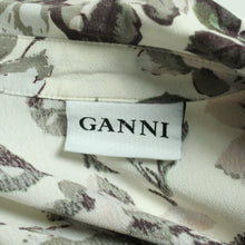 Laden Sie das Bild in den Galerie-Viewer, Second Hand GANNI Bluse Gr. S beige mehrfarbig geblümt (*)