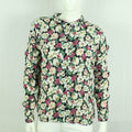Second Hand GANNI Bluse Gr. L schwarz mehrfarbig geblümt (*)