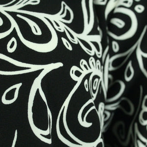 Second Hand VISUAL CLOTHING Bluse Gr. M schwarz weiß gemustert (*)