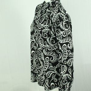 Second Hand VISUAL CLOTHING Bluse Gr. M schwarz weiß gemustert (*)