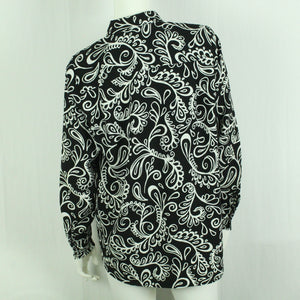 Second Hand VISUAL CLOTHING Bluse Gr. M schwarz weiß gemustert (*)