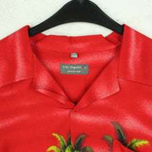 Laden Sie das Bild in den Galerie-Viewer, Vintage Hawaii Hemd Gr. XXL rot bunt Palmen