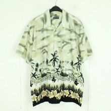 Laden Sie das Bild in den Galerie-Viewer, Vintage Hawaii Hemd Gr. XL mehrfarbig Palmen Strand Aloha