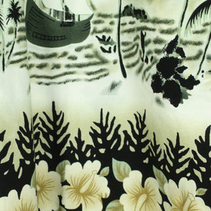 Vintage Hawaii Hemd Gr. XL mehrfarbig Palmen Strand Aloha