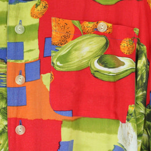 Vintage Hawaii Hemd Gr. XL bunt Früchte