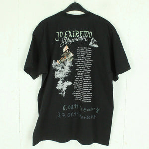 Vintage IN EXTREMO T-Shirt Gr. XL schwarz mit Print und Backprint Tour: Sterneneisen 2011