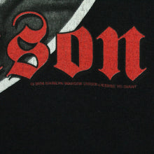 Laden Sie das Bild in den Galerie-Viewer, Vintage MARILYN MANSON T-Shirt Gr. M schwarz mit Print und Backprint Tour: against all gods 2004