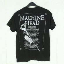 Laden Sie das Bild in den Galerie-Viewer, Vintage MACHINE HEAD T-Shirt Gr. XS schwarz mit Print und Backprint Tour: CATHARSIS 2018