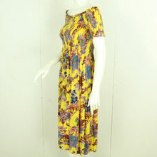 Laden Sie das Bild in den Galerie-Viewer, Second Hand PINS &amp; NEEDLES Midikleid Gr. L gelb mehrfarbig geblümt Kleid (*)