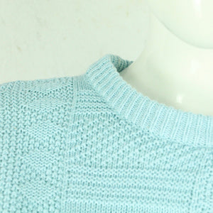 Vintage Pullover Female Gr. M blau uni Strick