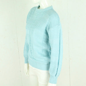 Vintage Pullover Female Gr. M blau uni Strick