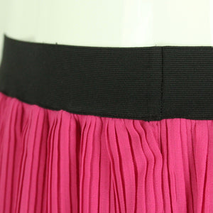 Second Hand CALZEDONIA Faltenrock Gr. M pink schwarz Minirock (*)