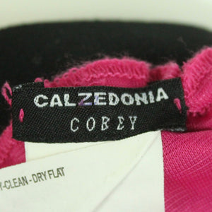 Second Hand CALZEDONIA Faltenrock Gr. M pink schwarz Minirock (*)