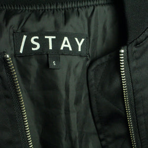 Second Hand STAY Bomberjacke Gr. S schwarz uni Jacke (*)