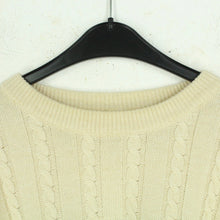 Laden Sie das Bild in den Galerie-Viewer, Vintage Pullover Gr. L beige mehrfarbig Crazy Pattern Strick